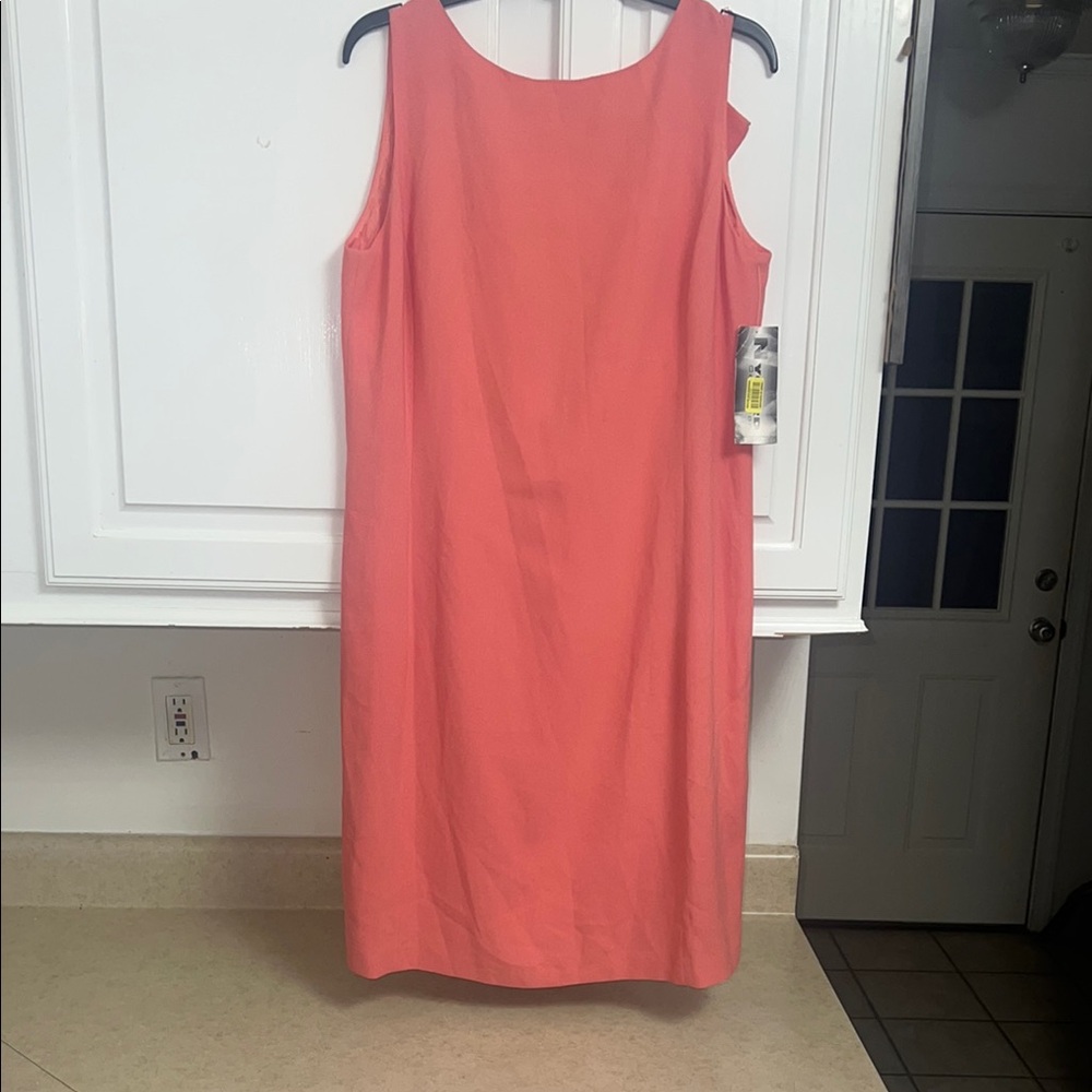 Coral Sleeveless Dress